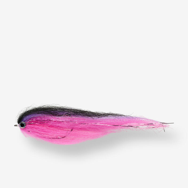 Streamer voor roofvis snoek Predator HRK71 paars/roze