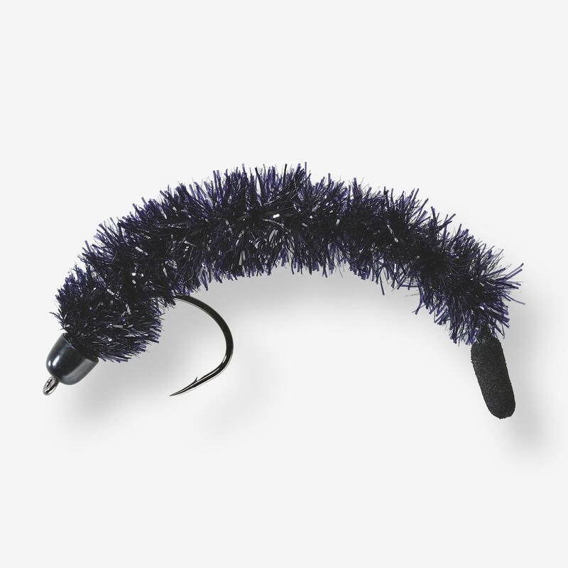 Streamer carnassier Worm - Predator HRK63 - Noir