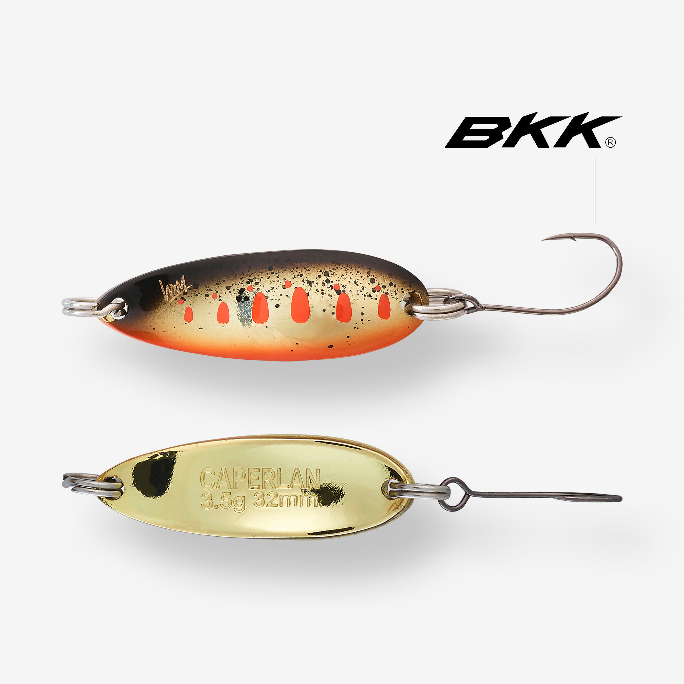 MICRO CUILLER ONDULANTE TRUITE KEA MCO 3,2CM 3,5GR YAMAME ORANGE 5/10