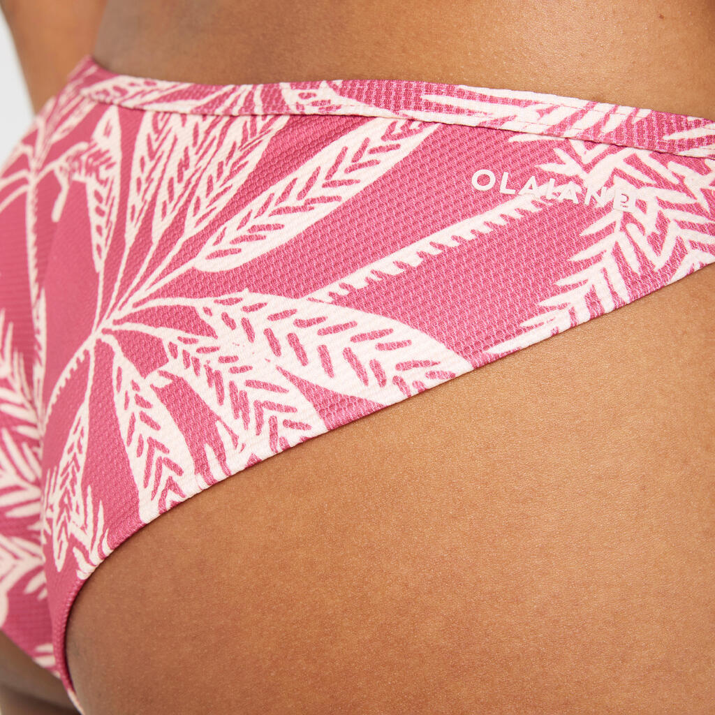 Sieviešu teksturēta tanga piegriezuma peldkostīma apakšdaļa “Lulu Palmer”, rozā