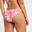 Slip de baie tanga texturat Lulu palmer Roz Damă