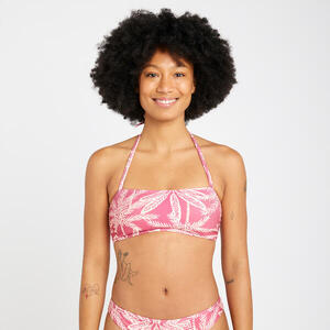 Top Bikini Bandeau Laura Palmer Mujer Rosa Texturizado