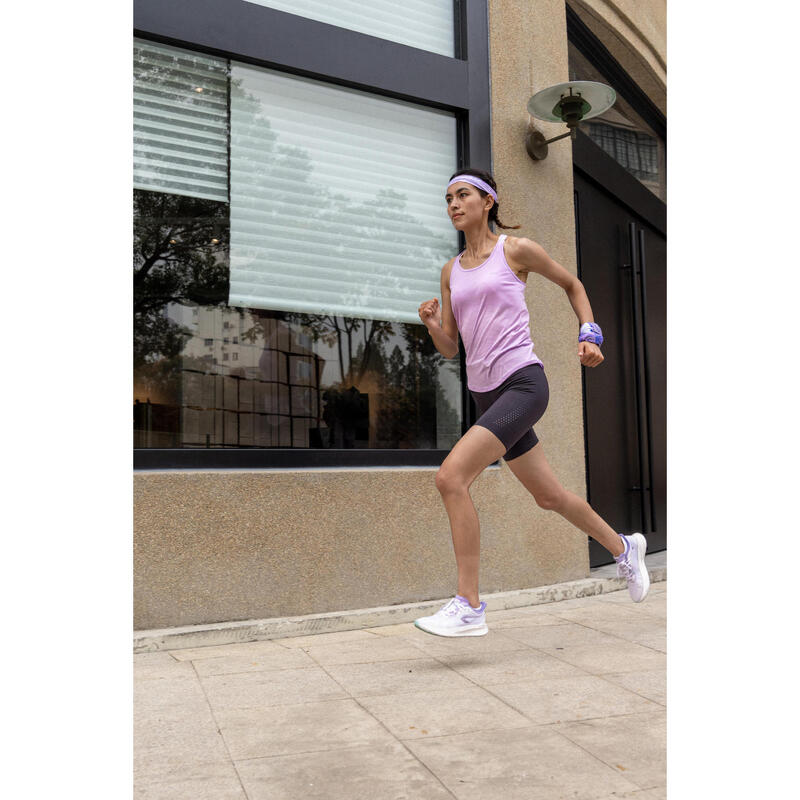 Headband running Man Woman - KIPRUN Cooling purple graph