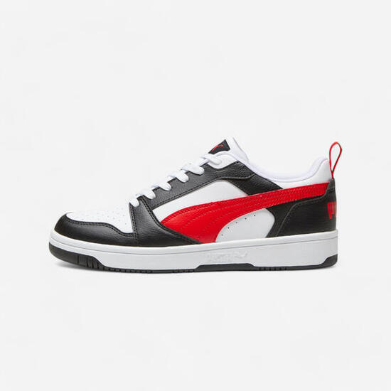 Scarpe camminata uomo PUMA REBOUND V6 LOW bianco-rosso