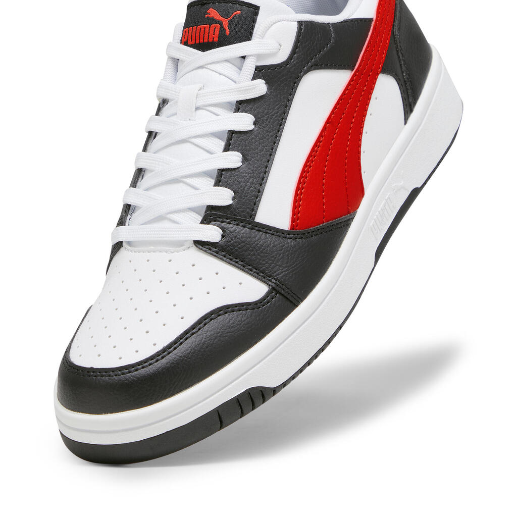 MEN'S PUMA REBOUND V6 LOW PUMA REBOUND TRAINERS - WHITE RED