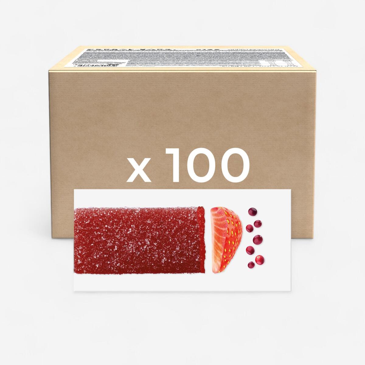 PATE DE FRUITS ÉNERGÉTIQUE FRAISE CRANBERRIES ACEROLA 100X25G