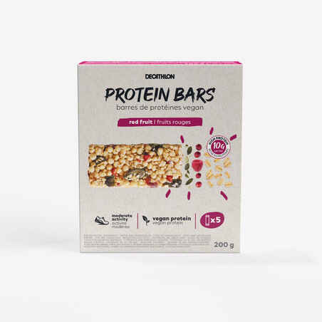 VEGAN RED BERRIES PROTEIN SPORTS RECOVERY BAR 5X40G