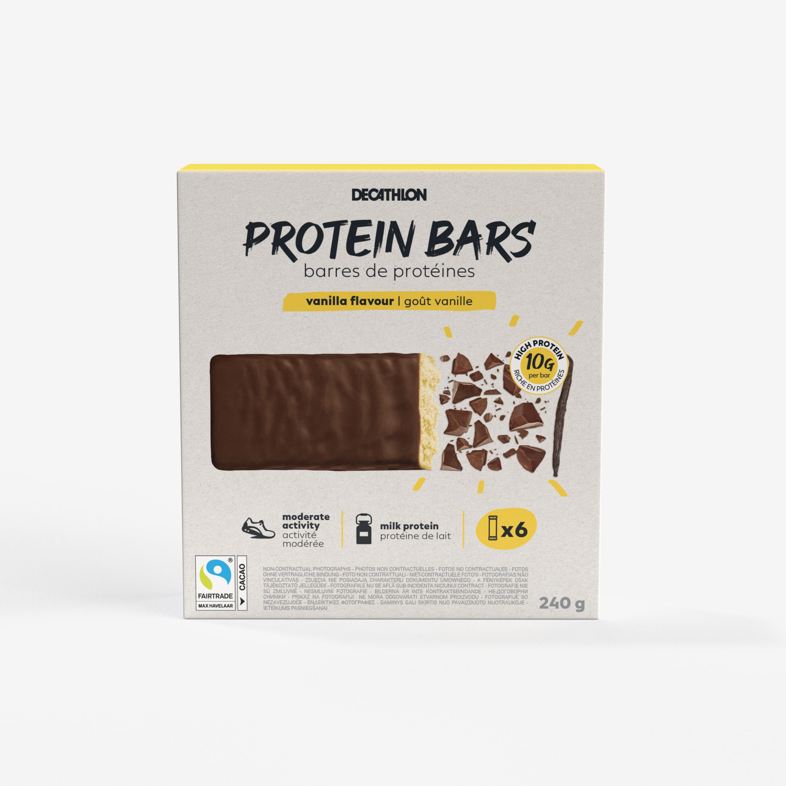 Decathlon - Barre Protéinée Vanille X6 - Barre Protéinée - Nutrition Et Soin - - Taille Unique - Decathlon