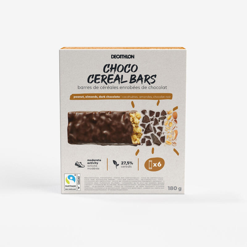 Barrita Cereales Recubierta x6 Cacahuetes Almendras