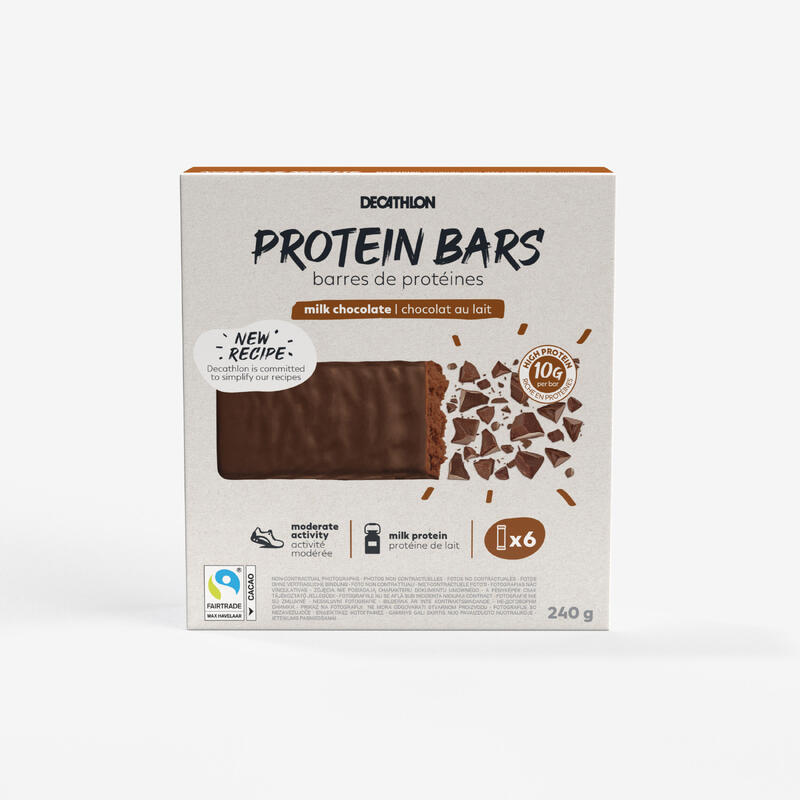 Baton proteinowy Decathlon x 6 czekoladowy