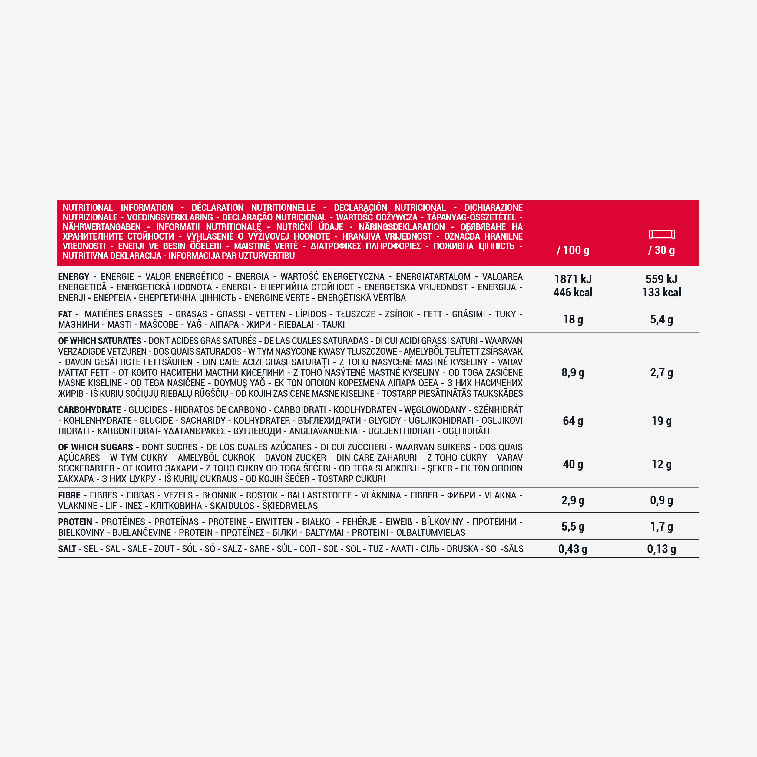 Coated Cereal Bar X6 White Chocolate & Mixed Berries 2/2