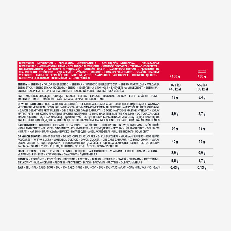 Müsliriegel mit Überzug weisse Schokolade/rote Früchte 6 x 30g