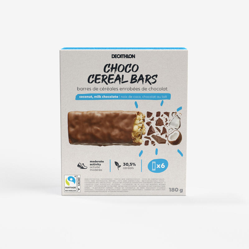 BARRETTA AI CEREALI RICOPERTA COCCO x6