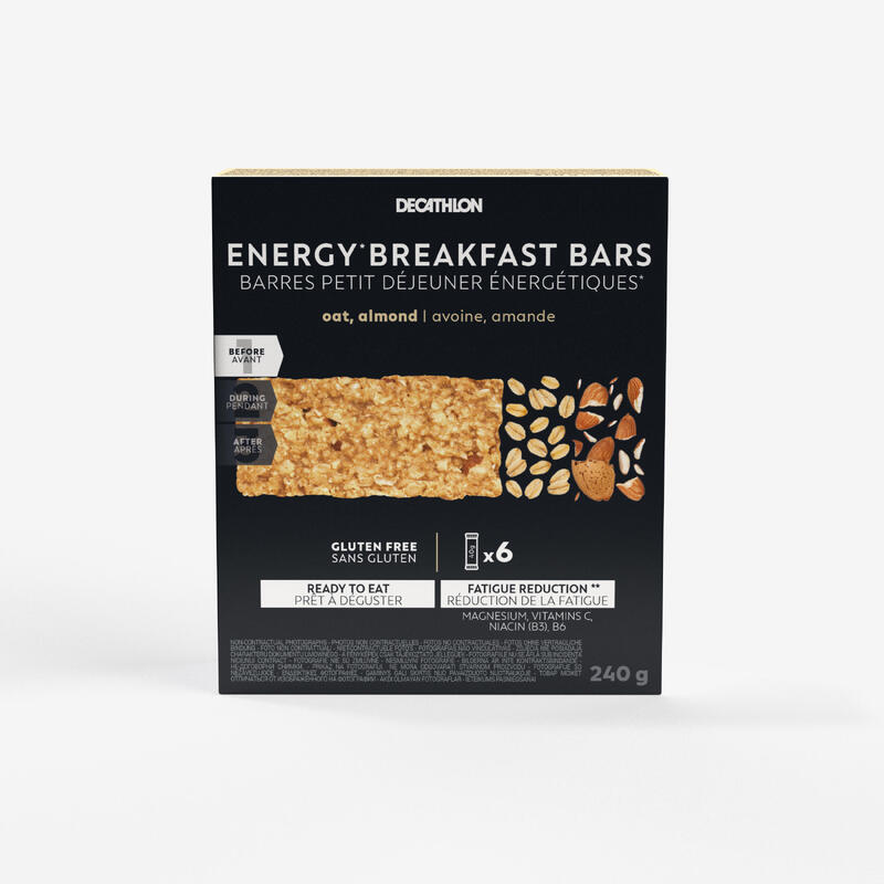Baton energetyczny śniadaniowy migdałowy bez glutenu x6