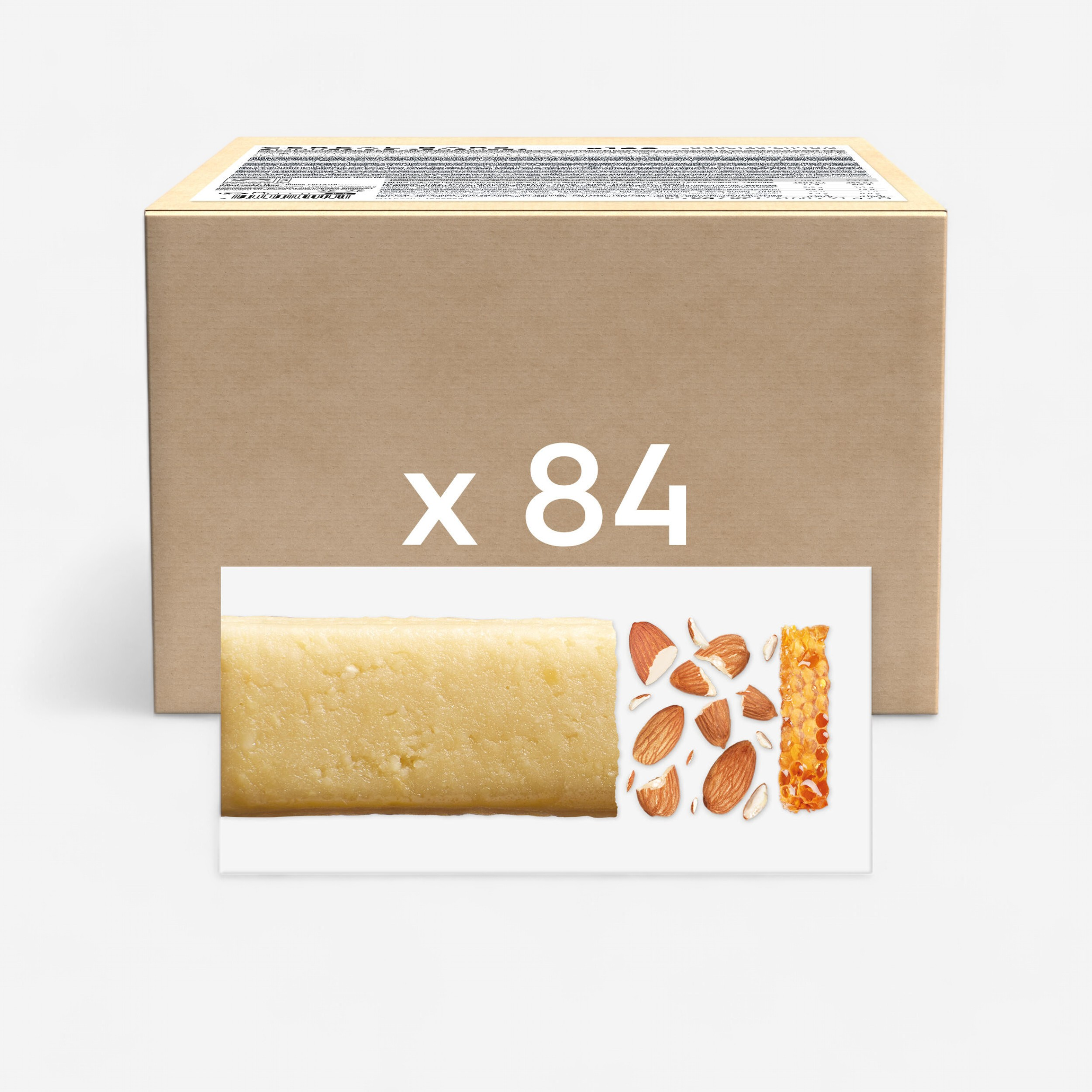 Barre energetique pate d'amande nature 84 x 25g - Santé - Aptonia- Clubs - Entreprises - Collectivités - Associations