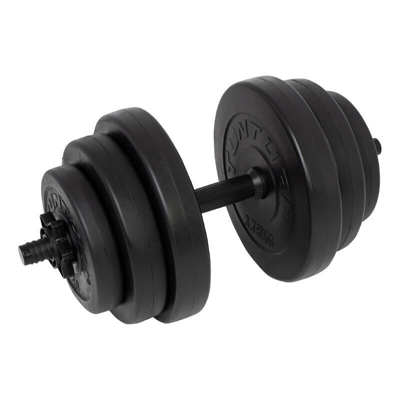 Kit haltères vinyl musculation 15 kg