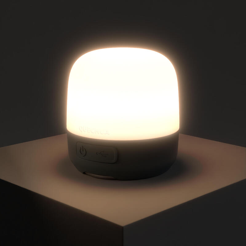 Lampka kempingowa ładowana Quechua BL60 USB-C i dynamo 60 lumenów