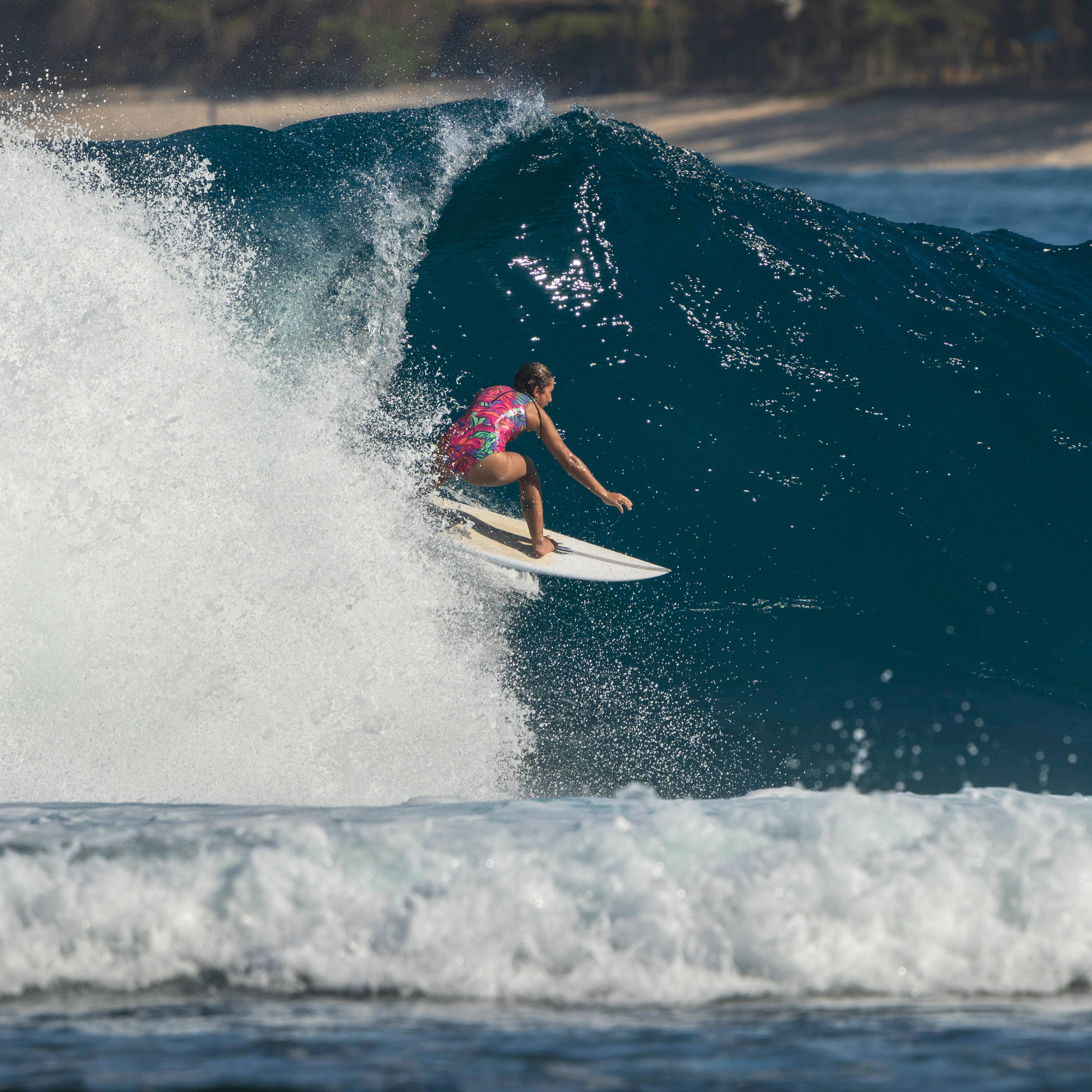 Women's one-piece swimsuit - Carla longi purple -  2