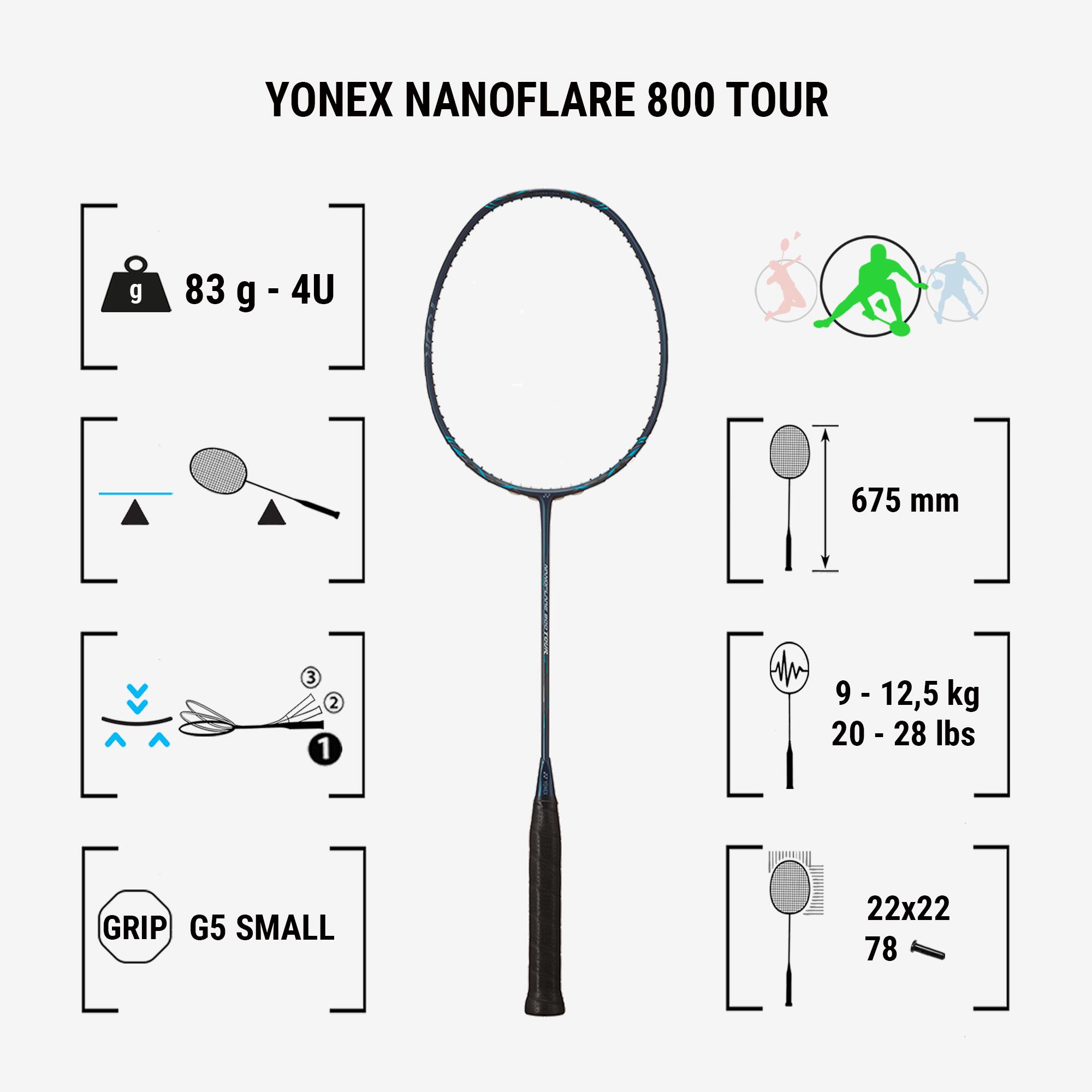 Badminton Racket Nanoflare 800 Tour - Unstrung 2/4