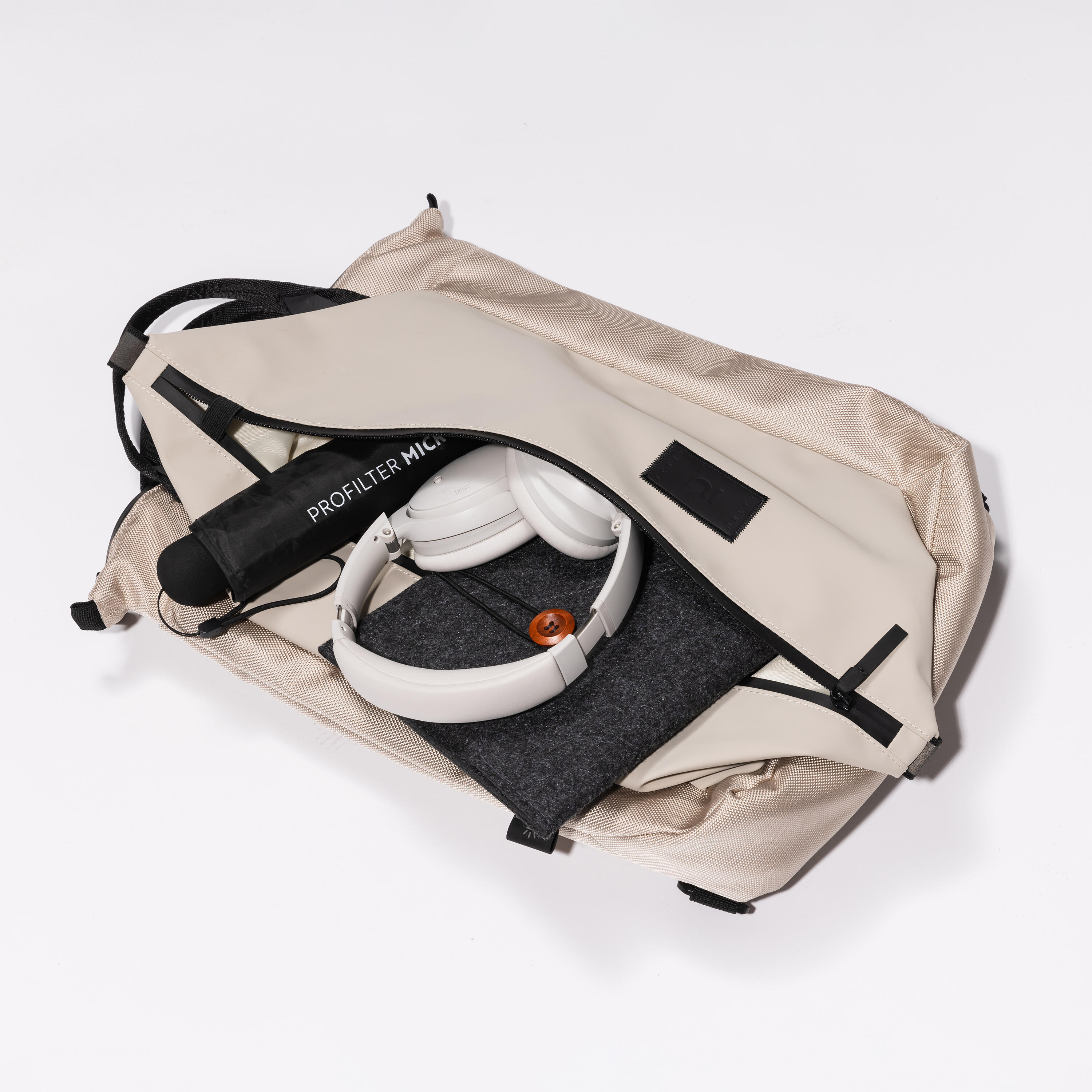 Customizable Water Resistant Backpack 17 L - Lunar Beige