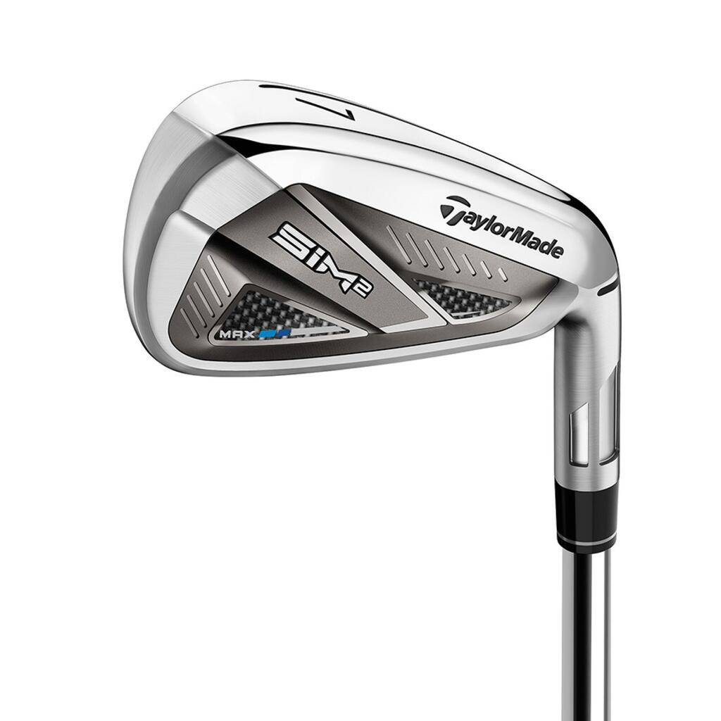 Golfo lazdų rinkinys dešiniarankiams „Taylormade SIM2 Max Iron“, plieniniu kotu