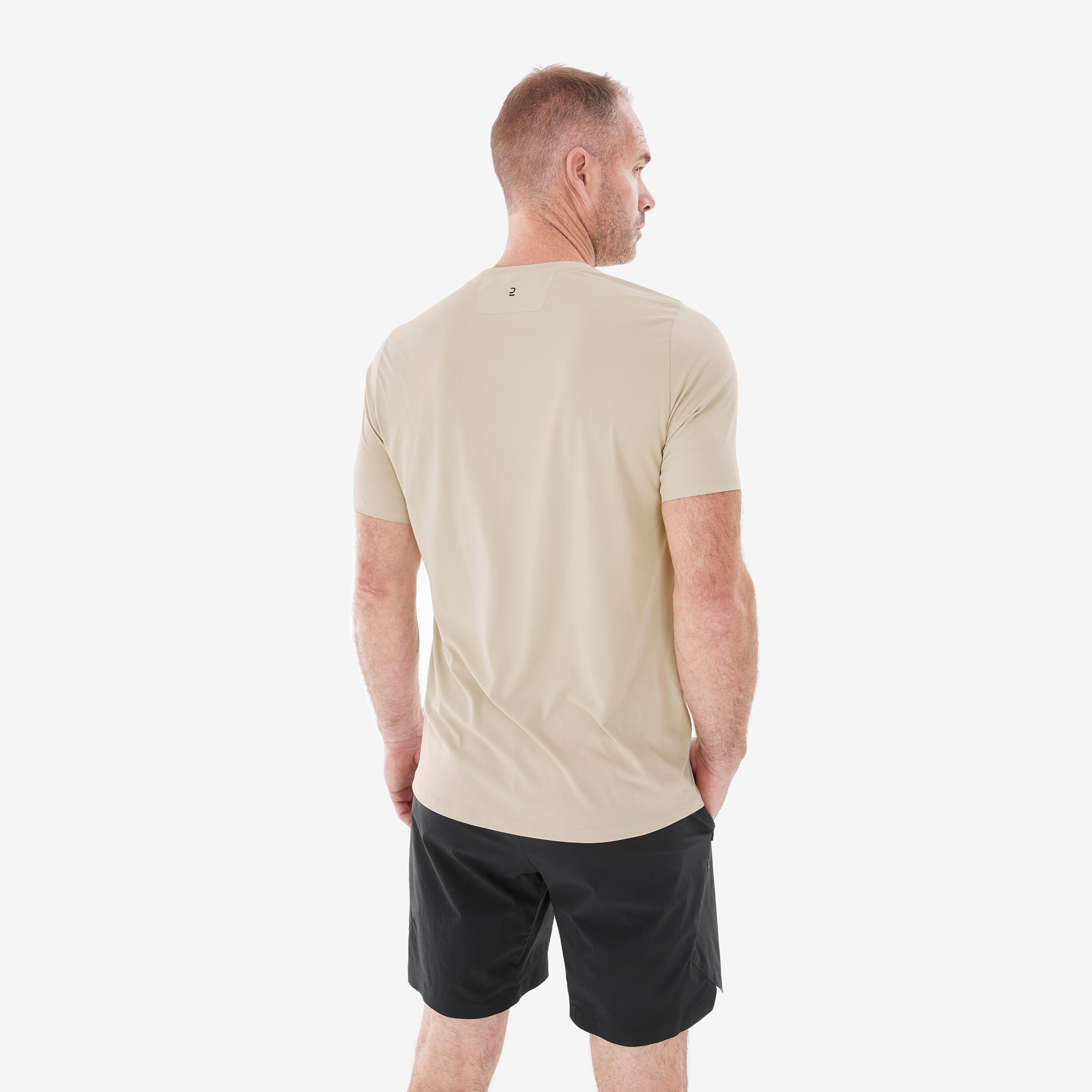 Camiseta de montaña y trekking manga corta Hombre Quechua MH500 2/11