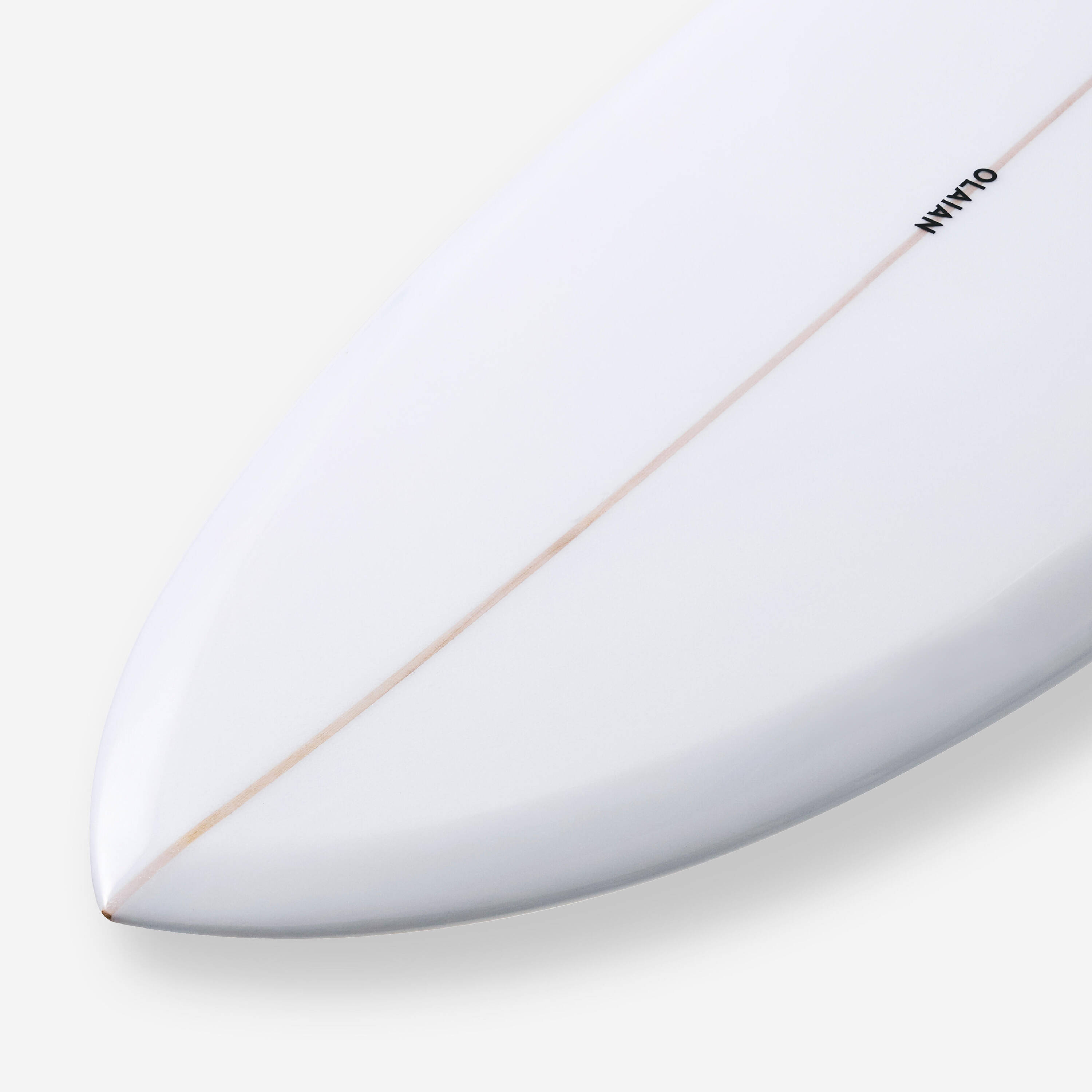 Surfboard 6'8" - 900 mid-length white -  4