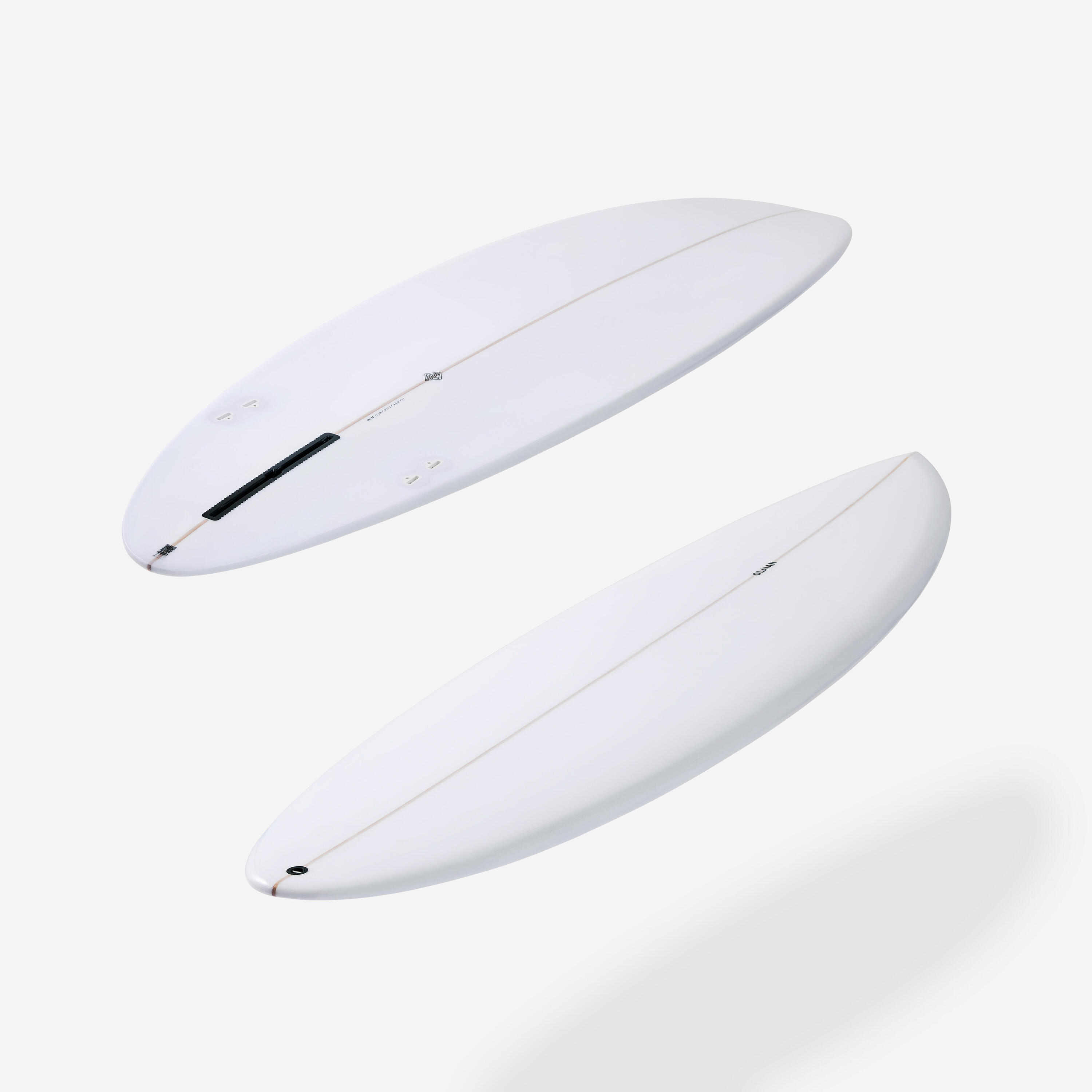Surfboard 7'4" - 900 mid-length white 2/10