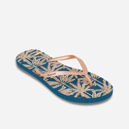 SANDALIAS 120 LINO MUJER AZUL ROSADO