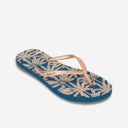 Teenslippers dames 120 Lino blauw roze