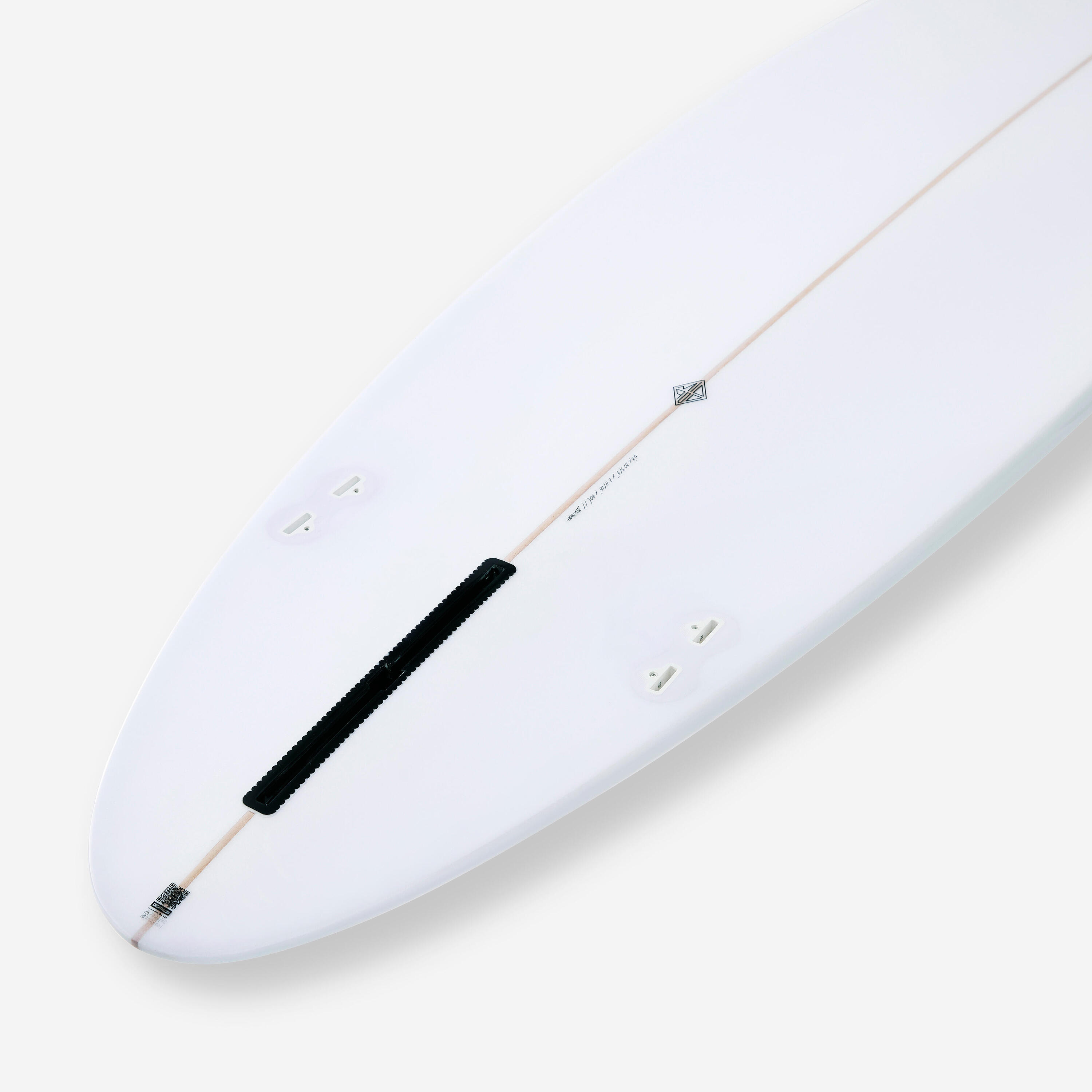 Surfboard 6'8" - 900 mid-length white 4/11
