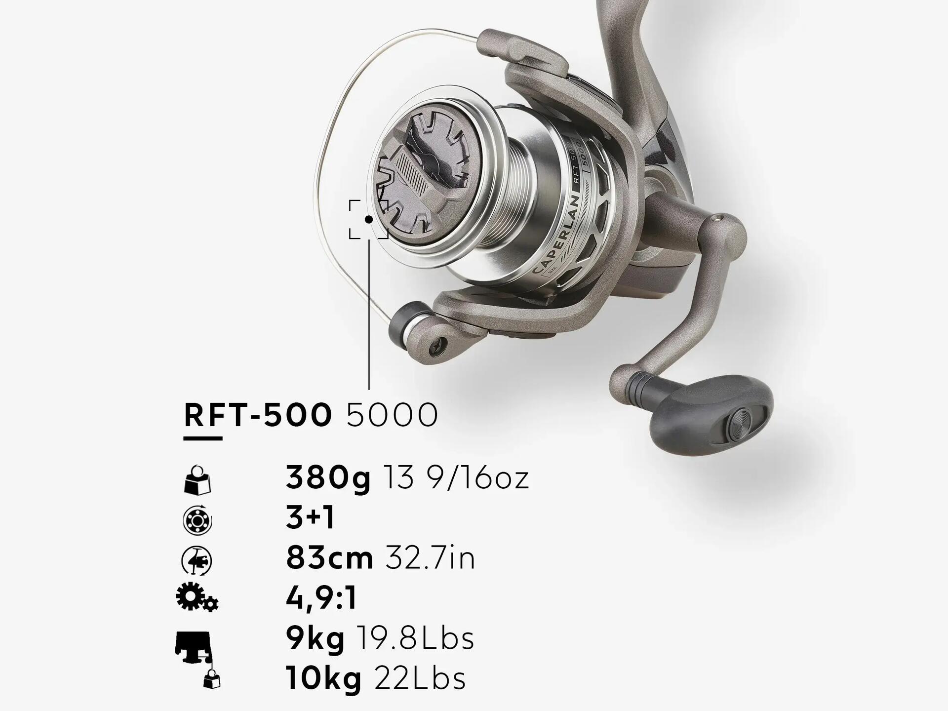 Moulinet pêche RFT 500 5000 : notice, réparation