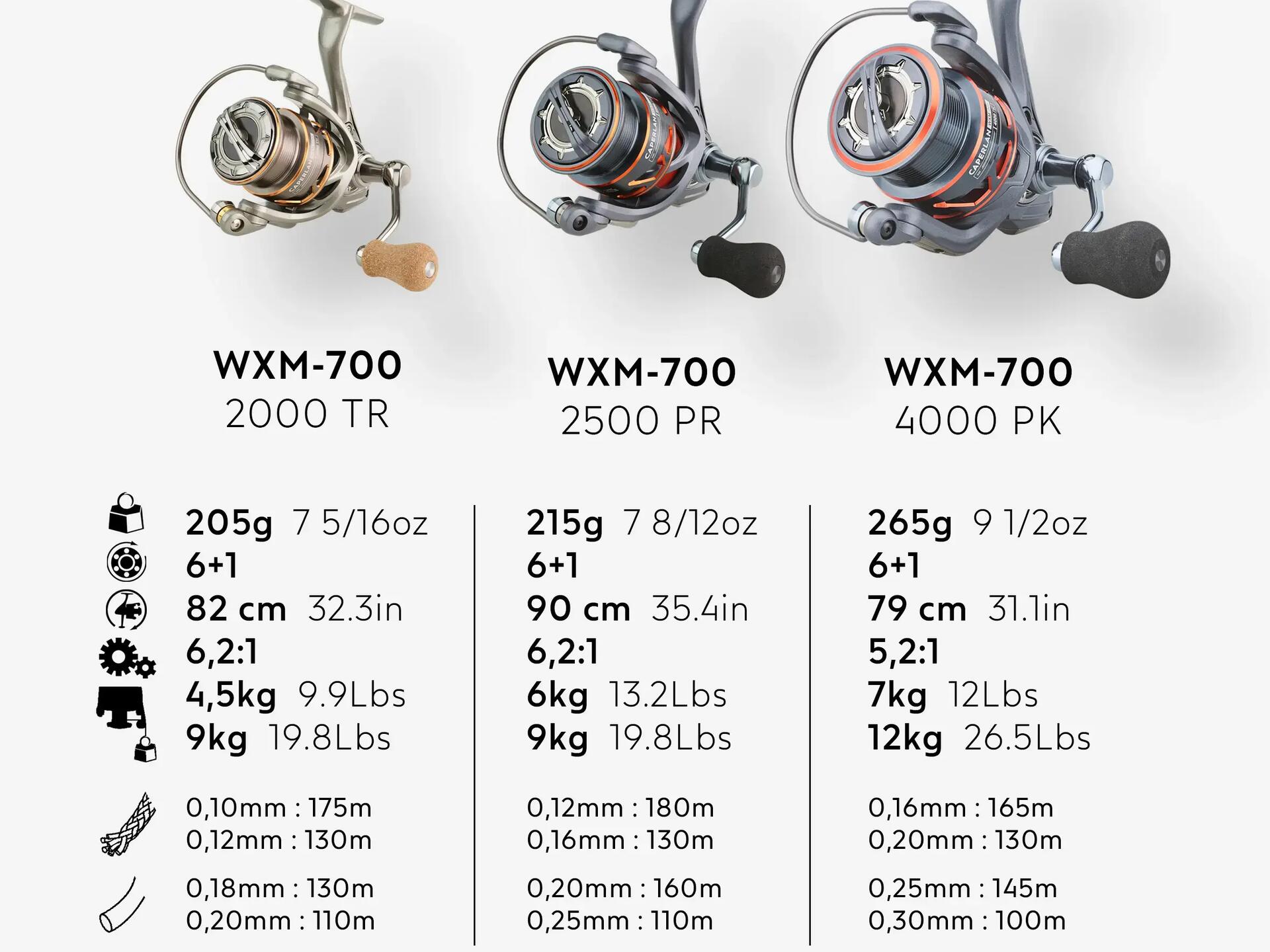 Mulinello pesca con artificiali - WXM 100 2500/4000: istruzioni, riparazione