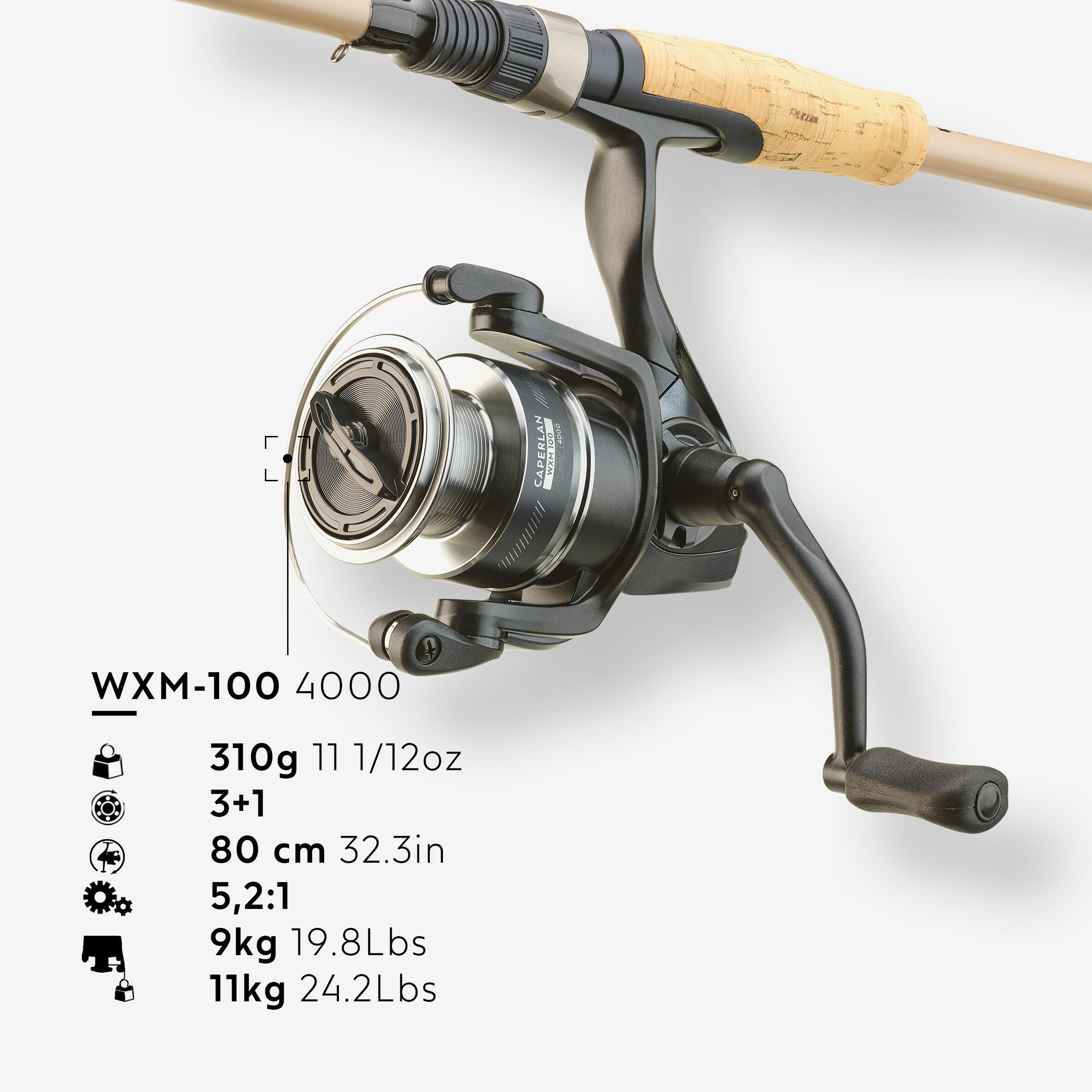 LURE FISHING COMBO - WXM 100 2.70 MH (10-30 G) CAPERLAN