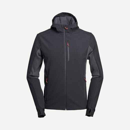 
      Vīriešu kalnu trekinga, vējā silta softshell jaka “Trek 500 Windwarm”, melna
  