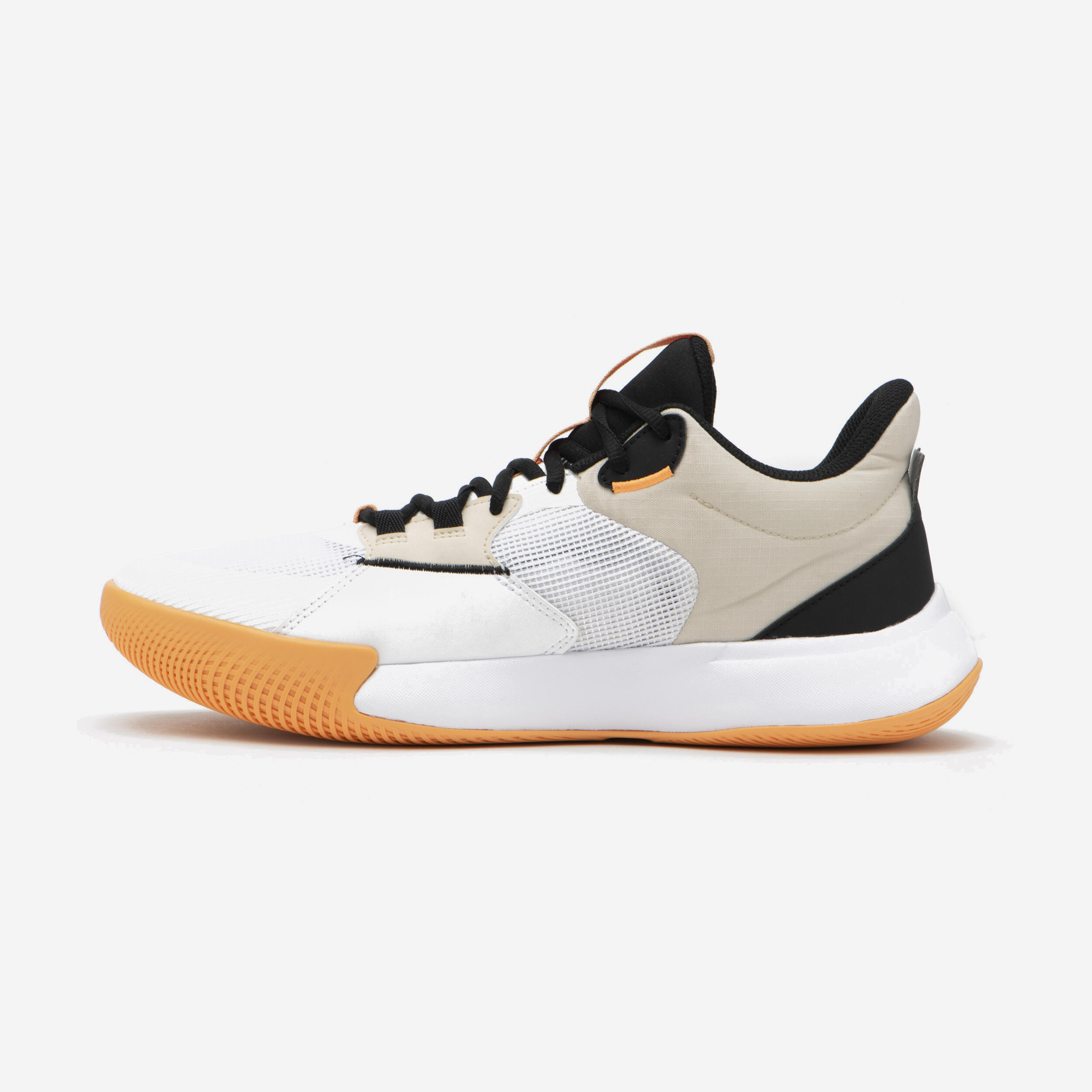 Basketbalschoenen heren/dames FAST 500 LOW wit 3/8