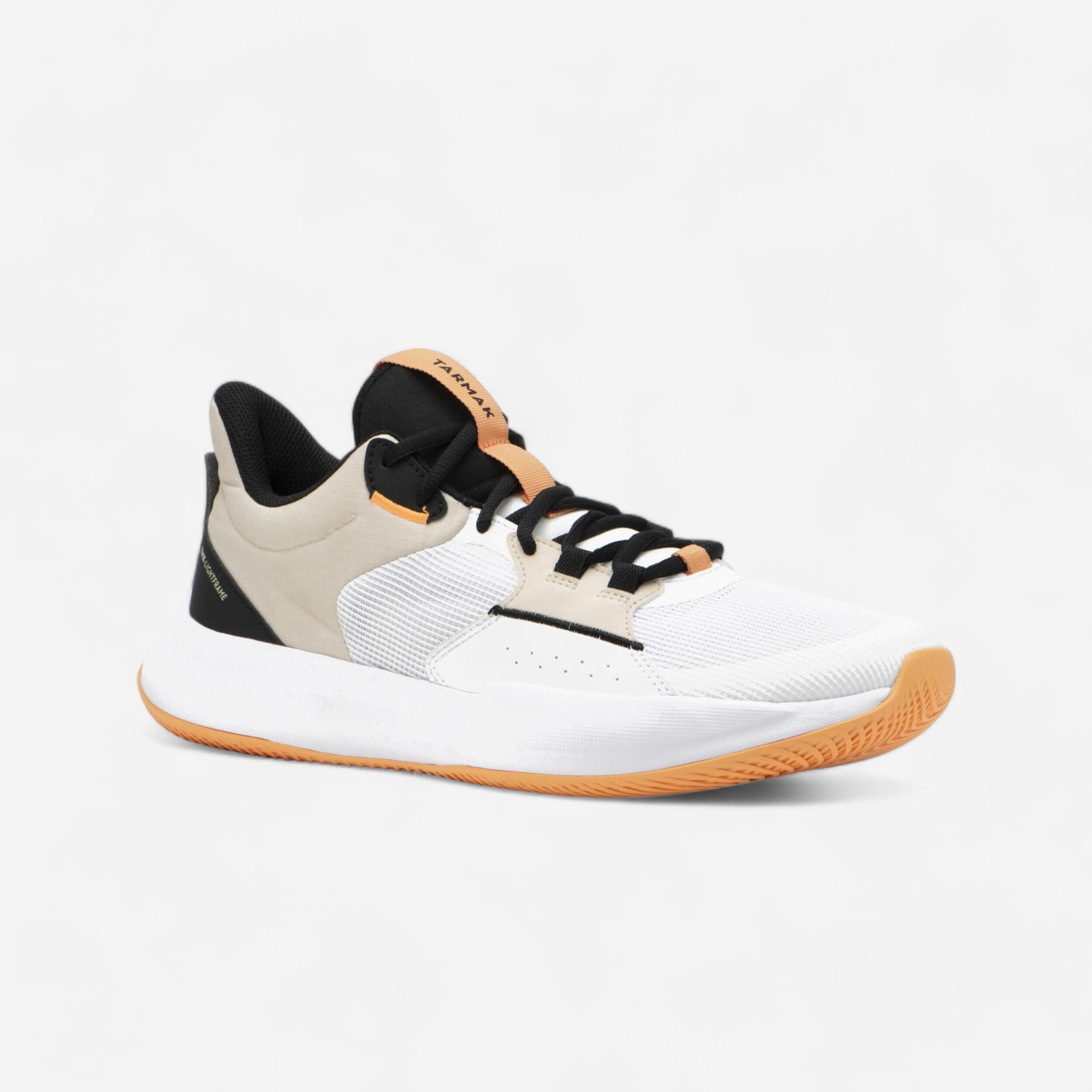 chaussures de basketball homme/femme - fast 500 low blanc - tarmak