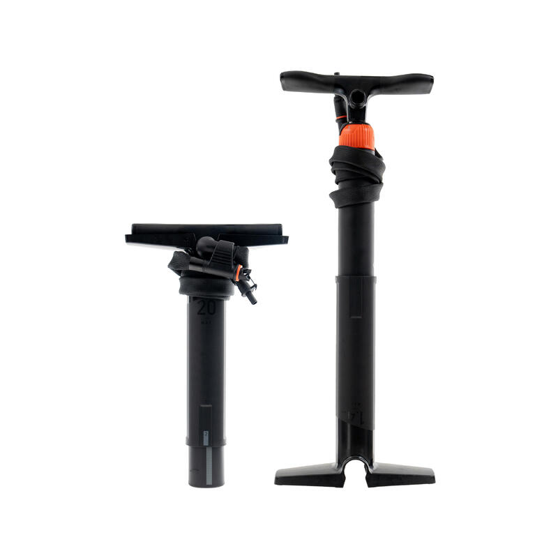 Bomba compacta de Stand up paddle e kayak dupla ação alta pressão 0-20PSI