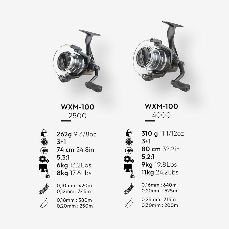 Carrete Pesca Señuelos WXM 100 4000