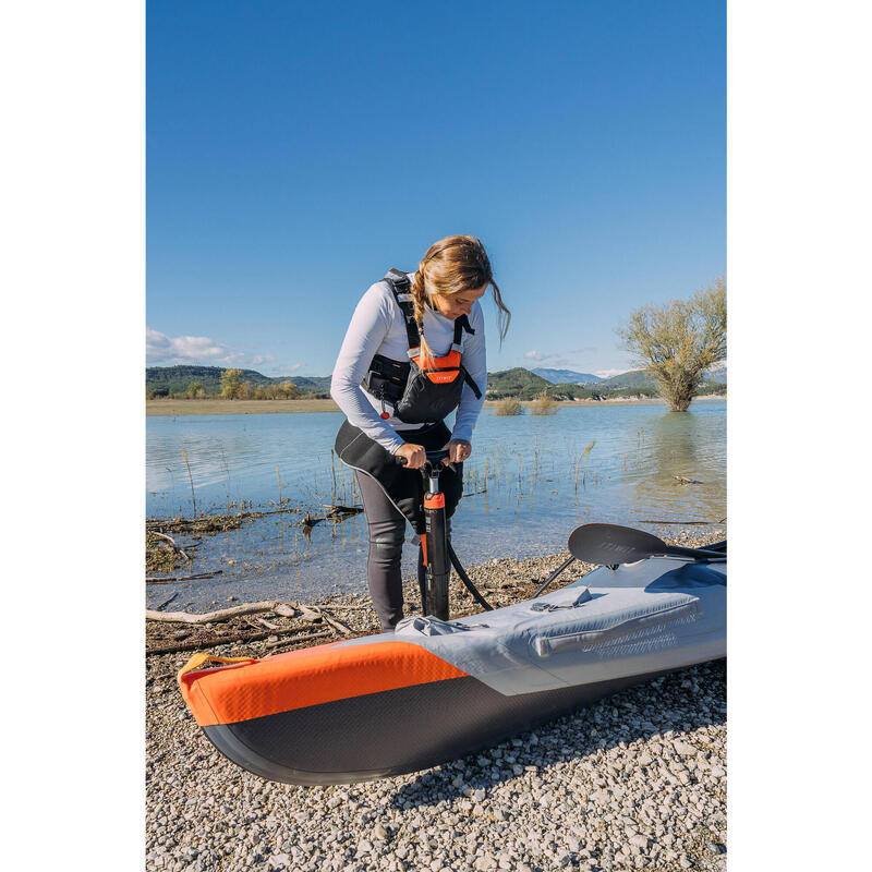 Bomba compacta de Stand up paddle e kayak dupla ação alta pressão 0-20PSI