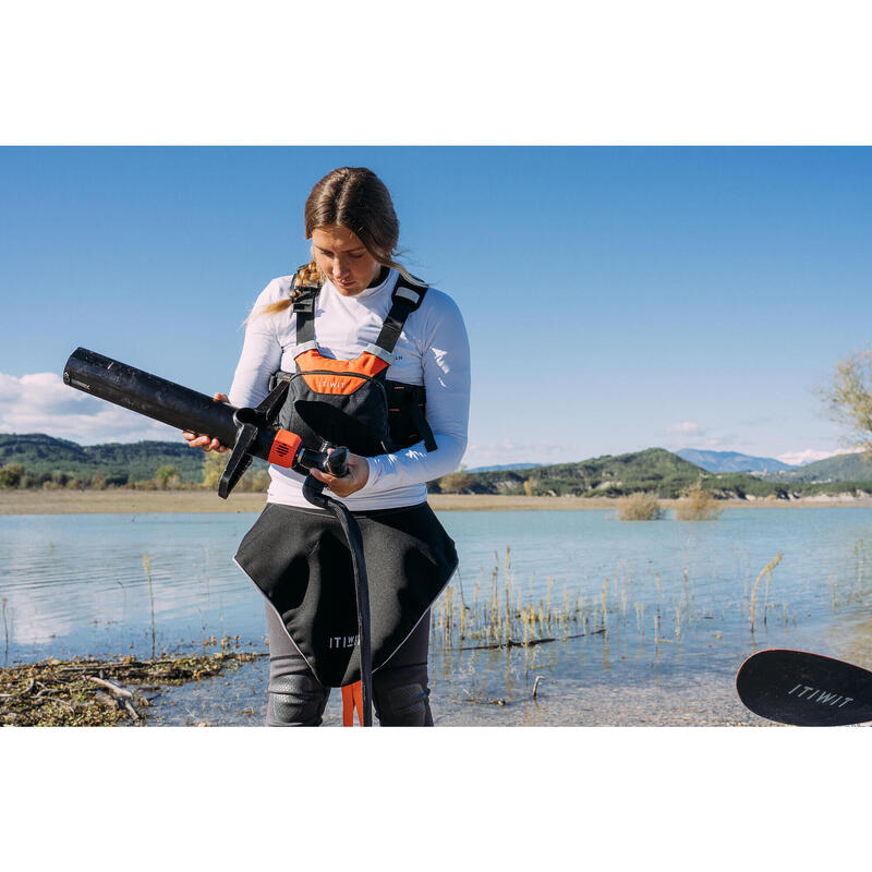 Pompă compactă Stand up paddle și caiac Dublă Acțiune Presiune Mare: 0-20PSI