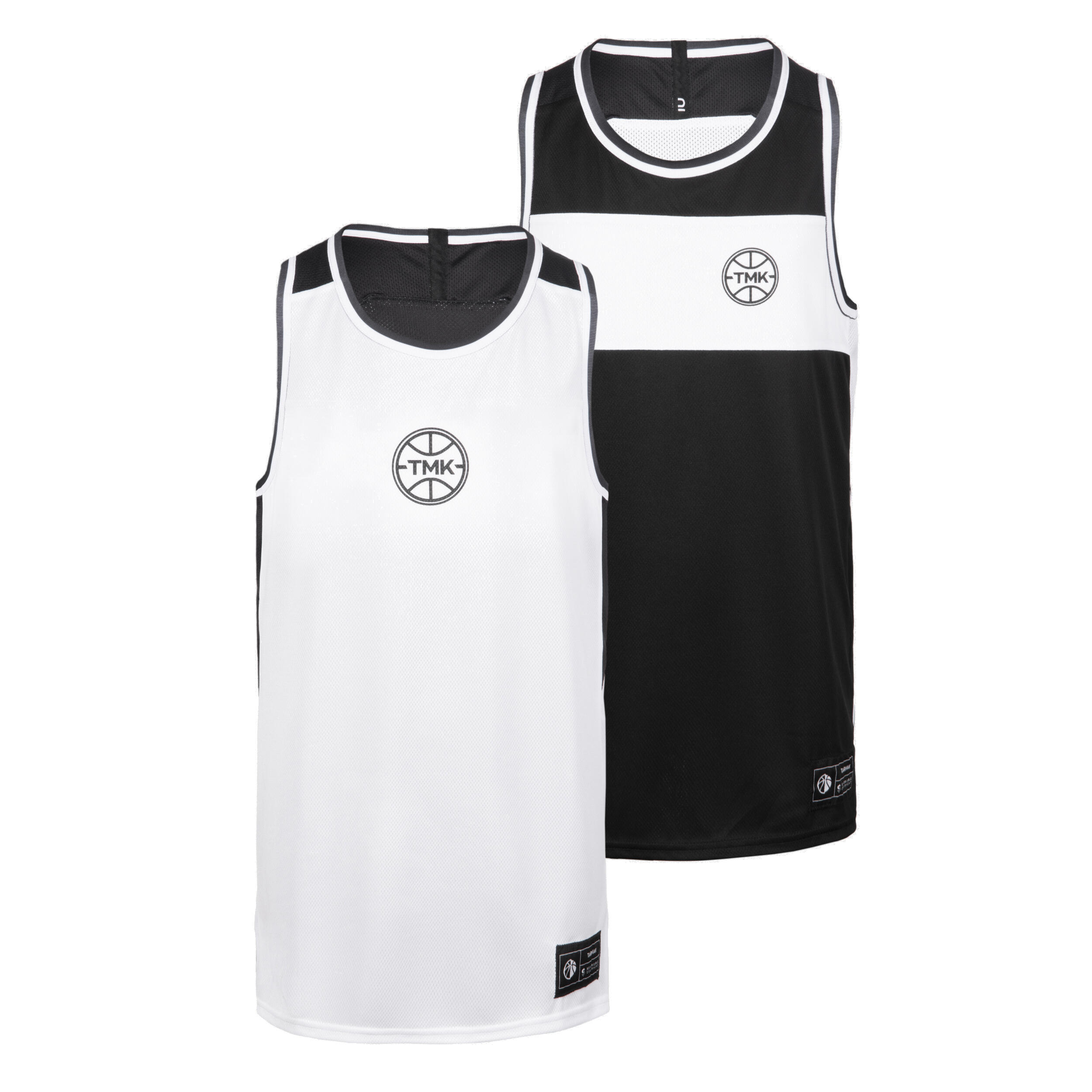 Kids' Reversible Sleeveless Basketball Jersey – T 500R - KIPSTA