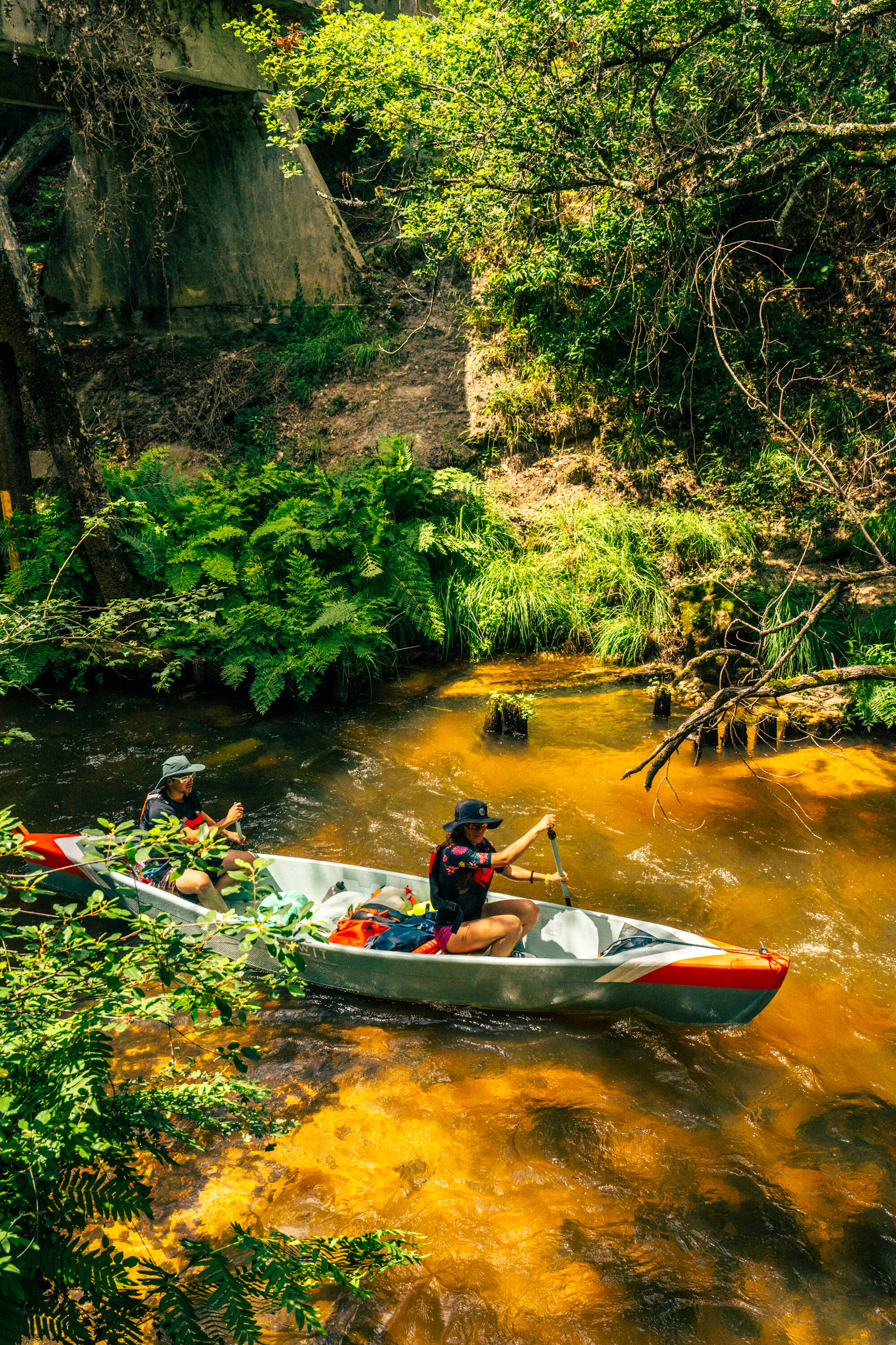 Kayak insuflável Drop Stitch alta pressão X500 4 lugares (2 adultos+2 crianças) 27/42