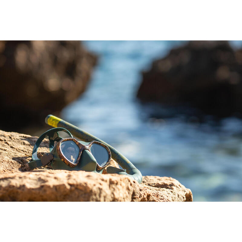 Tub flexibil SPF 500 activități sportive subacvatice în apnee Camuflaj