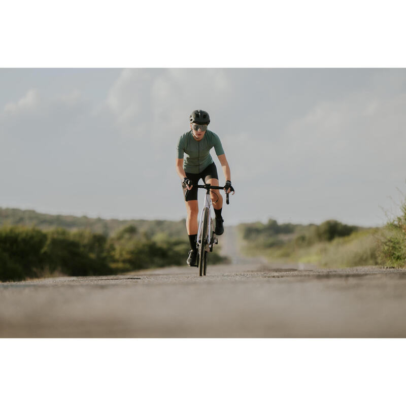 Camisola de Manga Curta Ciclismo Verão Mulher Endurance Cedro