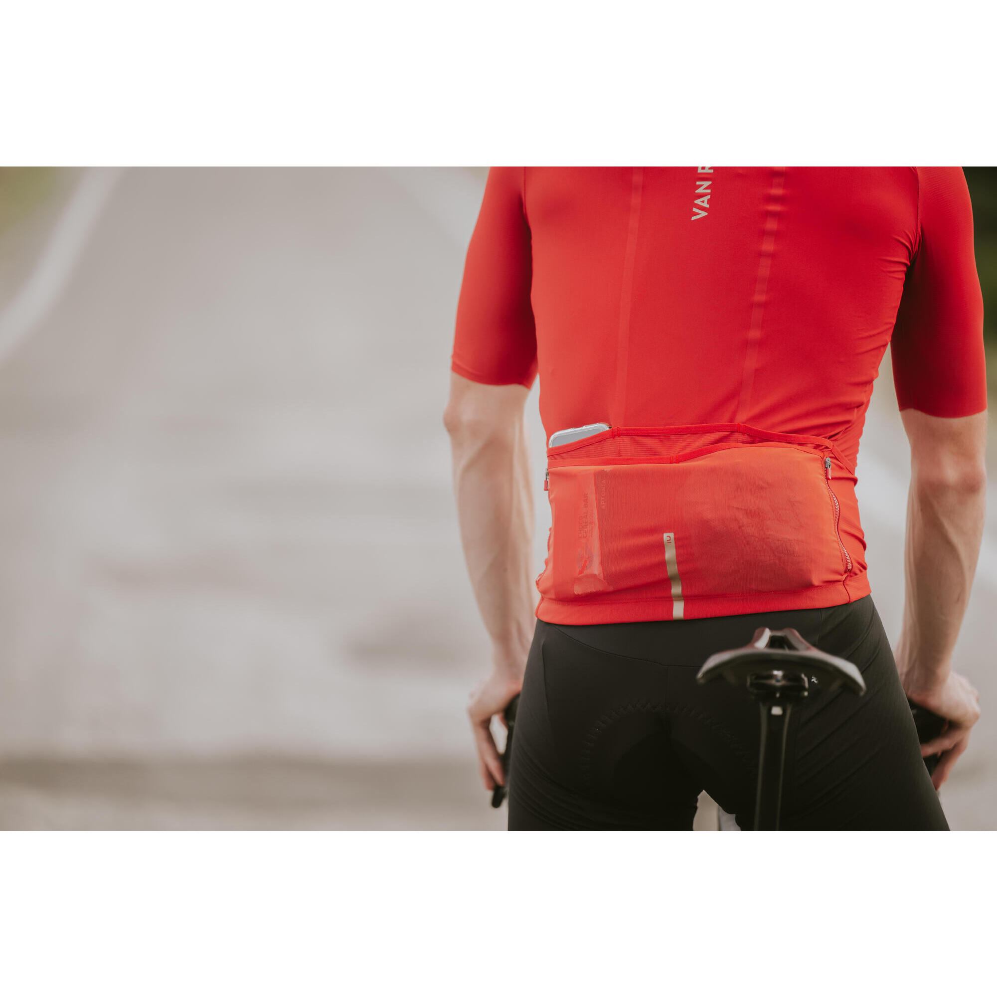 Uomo Maglia estiva a maniche corte per ciclismo su strada - ENDURANCE ULTRA 2 rosso mattone