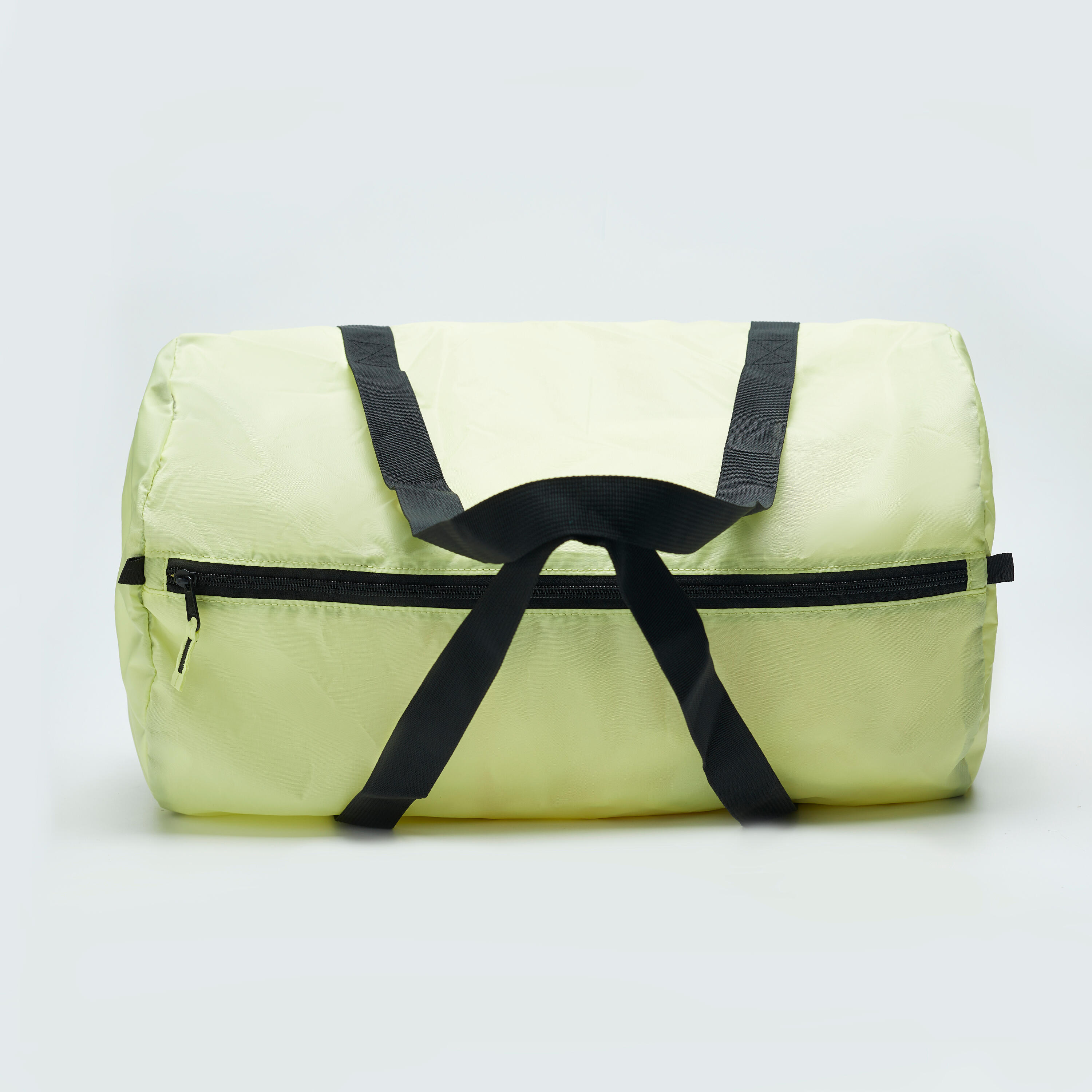 Gym Duffel Bag, Multiple Compartments, Foldable, 30L Capacity  - Pale Yellow