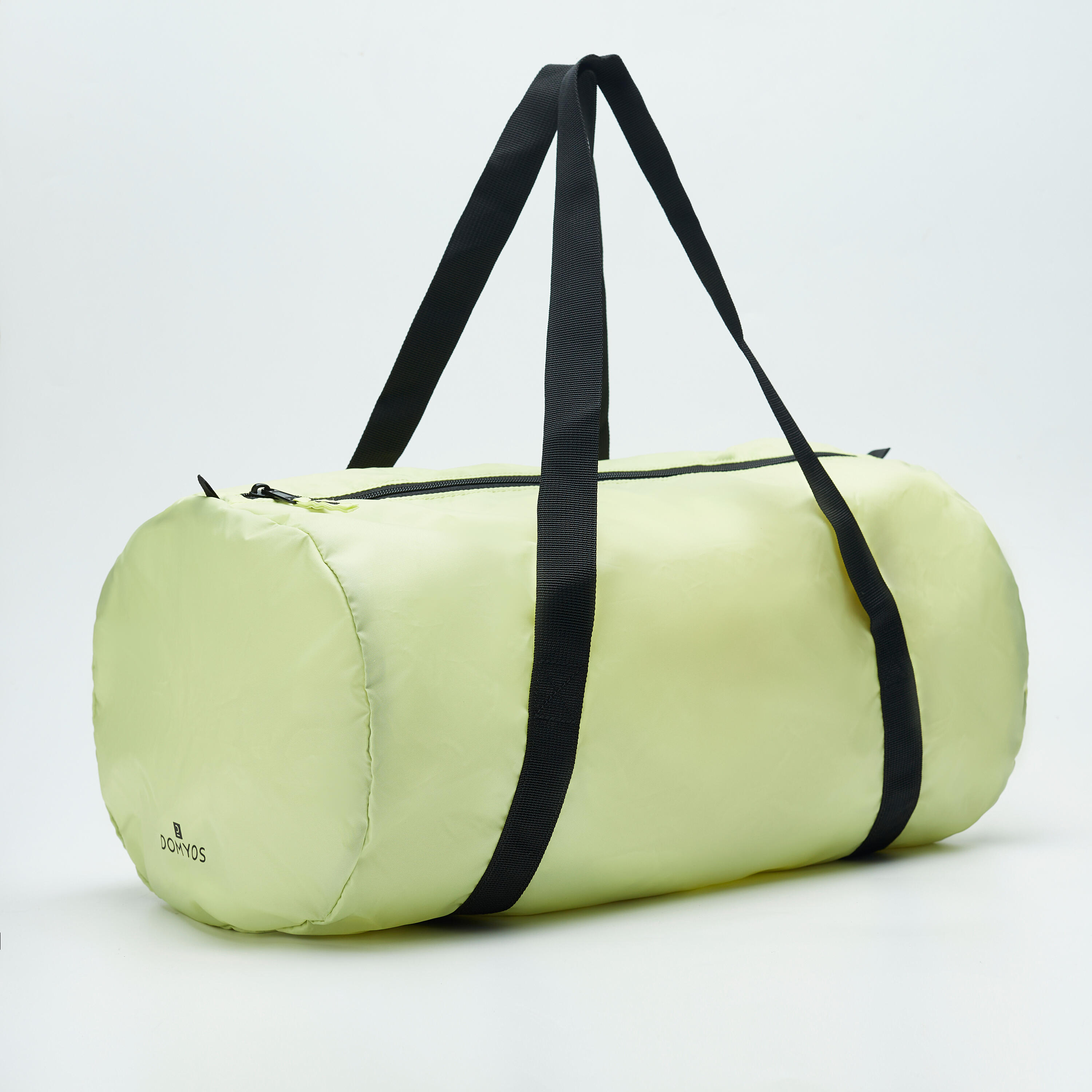 Gym Duffel Bag, Multiple Compartments, Foldable, 30L Capacity  - Pale Yellow
