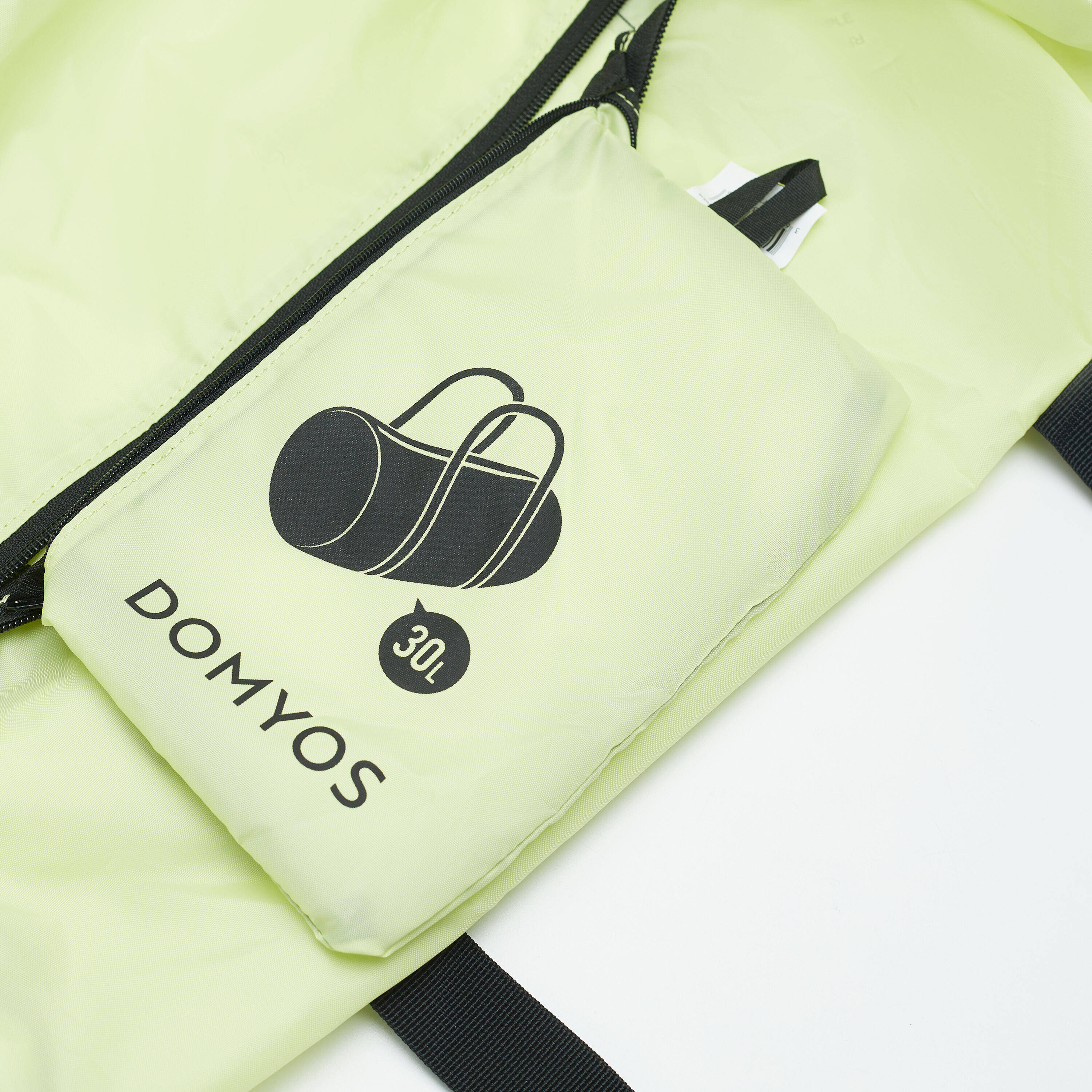 Gym Duffel Bag, Multiple Compartments, Foldable, 30L Capacity  - Pale Yellow -  4