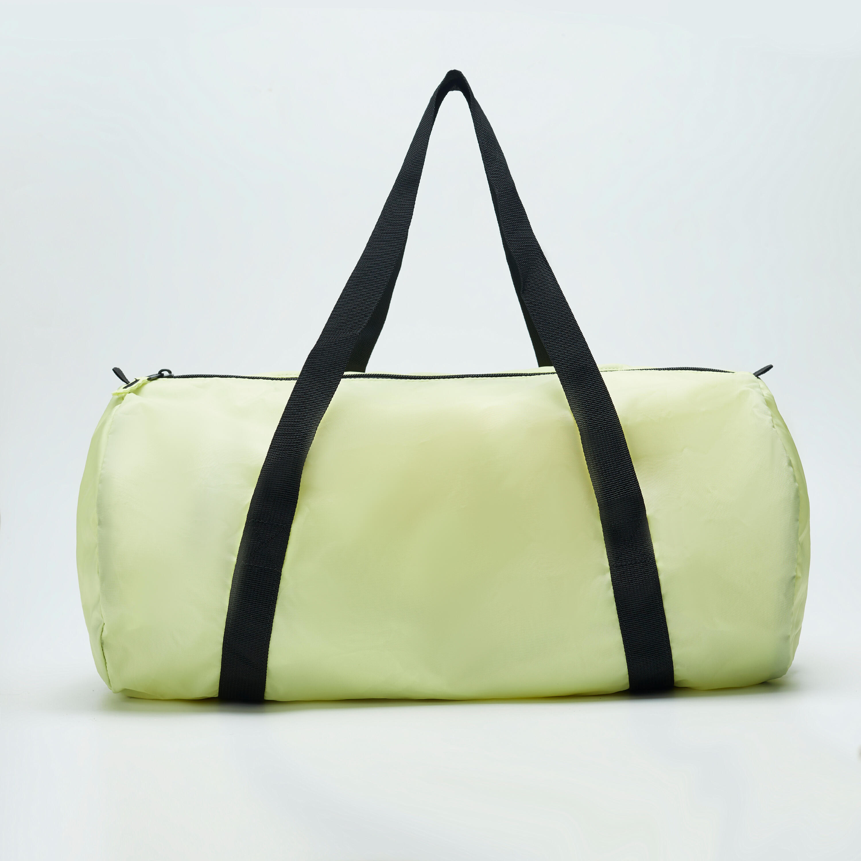 Gym Duffel Bag, Multiple Compartments, Foldable, 30L Capacity  - Pale Yellow